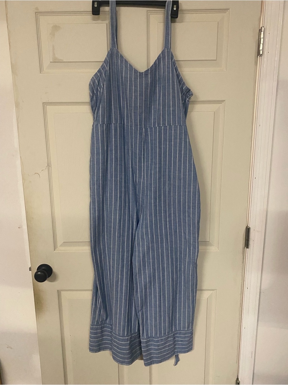 Women’s Blue Pinstriped Jumper